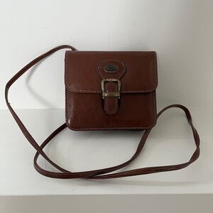 CABRELLI IL MONDO Canada Faux Leather Brown Mini Bag Crossbody Travel Festival